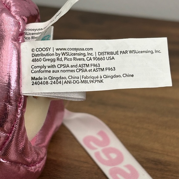 ANIROLLZ X Puppy Dog PUPPIROLL Metallic Hershey Kisses Plush Pink Stuffed NWT - Picture 2 of 10